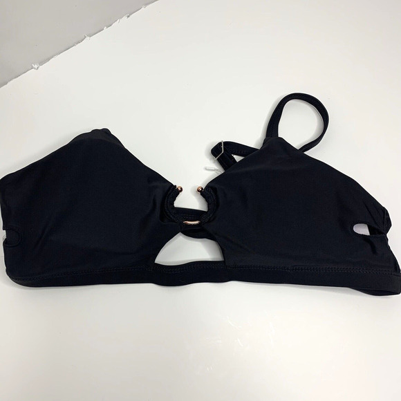 Elsoyo Womens High Waist Bikini Set Size Large Black High Cut Padded - Picture 12 of 13